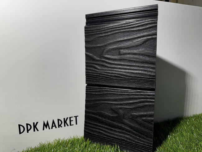 Фасадная панель дпк Polywood 3D Графит 