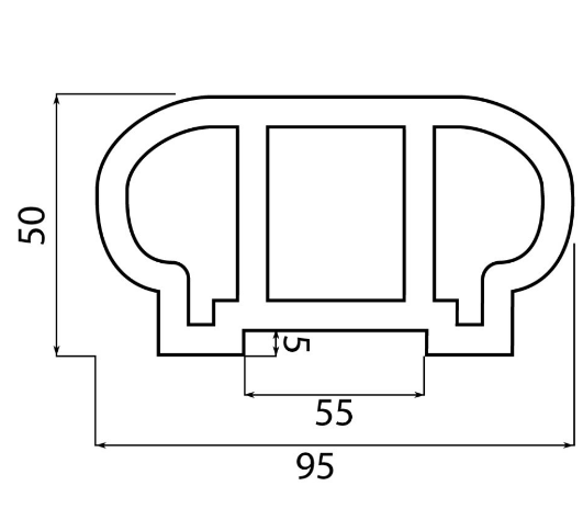 Перила верхние из ДПК Faynag Wood Шоколад